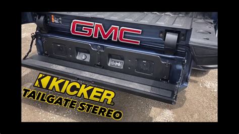 kicker tailgate speaker gmc not turning on